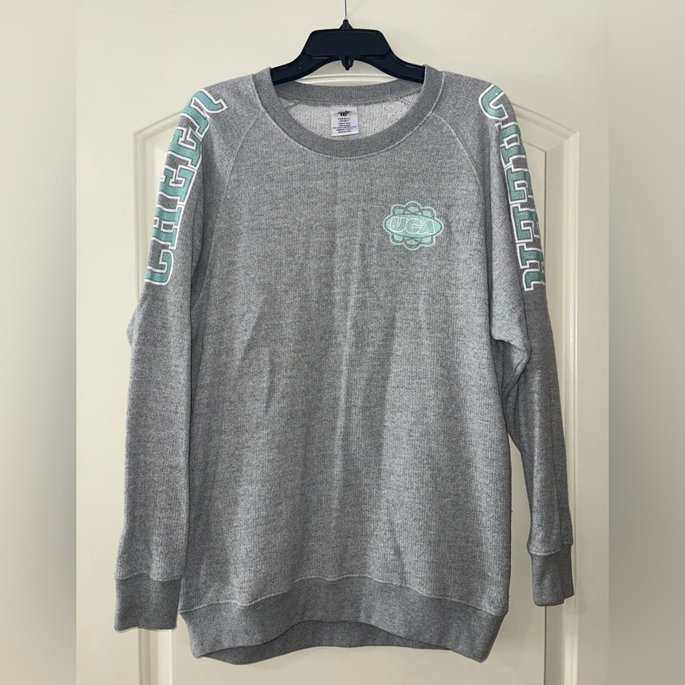 Varsity UCA Gray CHEER Sweatshirt Oversized Small